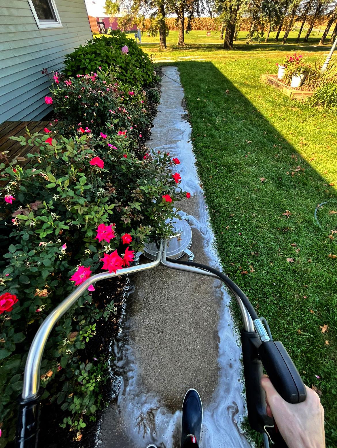 House washing and exterior cleaning service by Hoosier Wash Pros in Lafayette Indiana