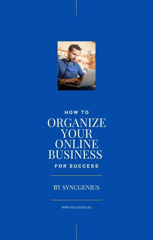 Image of the cover of an eBook entitled "H w To Organize Your O line Busines For Success"