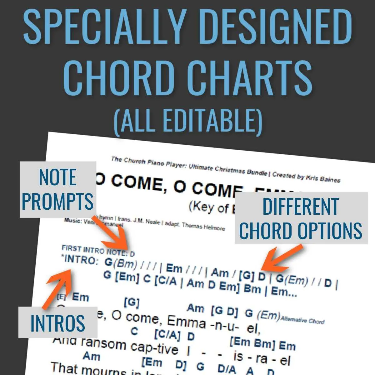 christmas carols chord charts