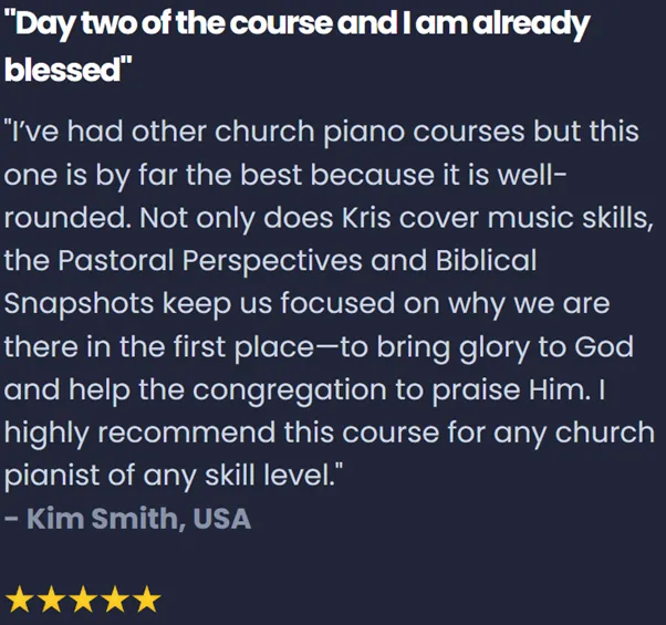 online course for worship piano