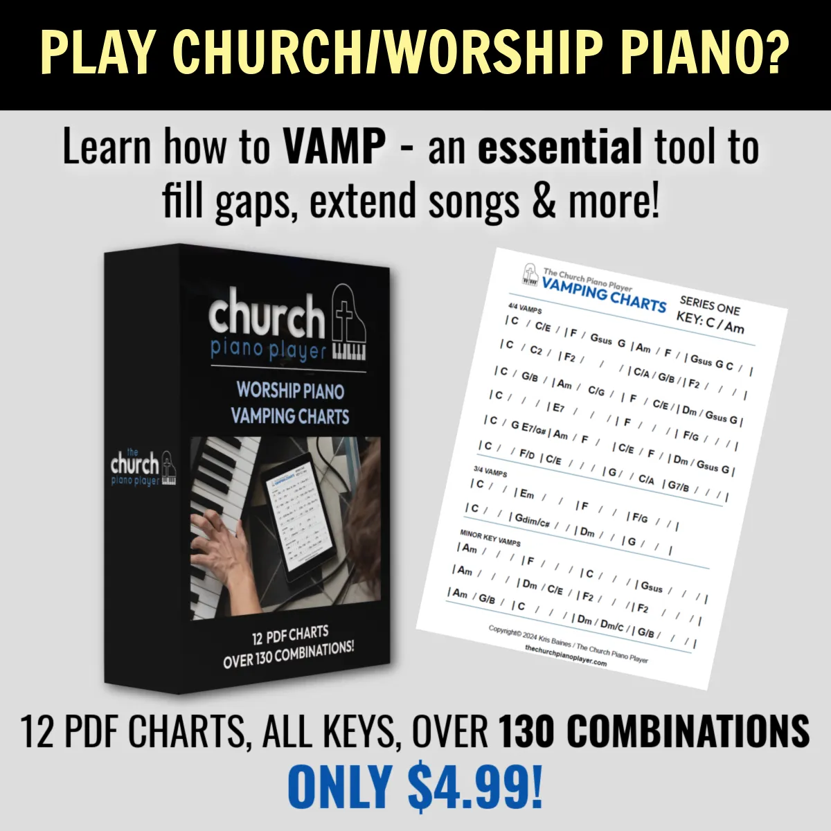 learn to play worship music from chords