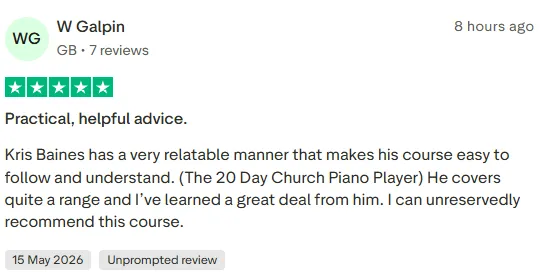 best worship piano course