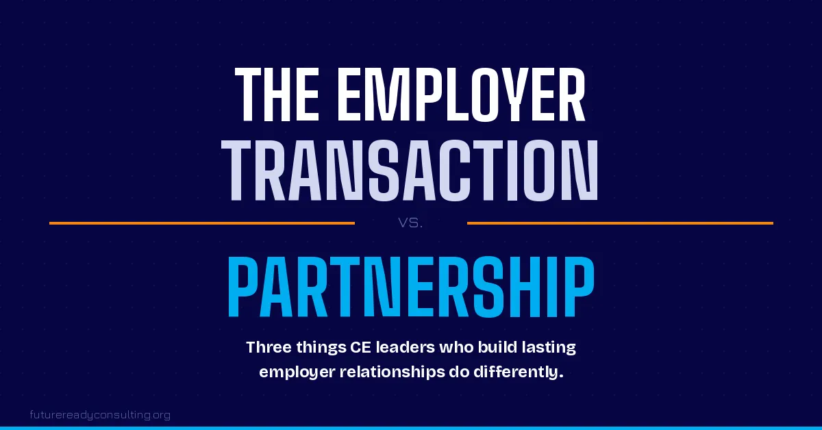 The employer transaction vs Partnership