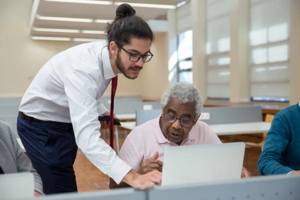 Aspiring assisted living owner learning about the assisted living business model, licensing, operations, and senior care requirements with an industry professional.