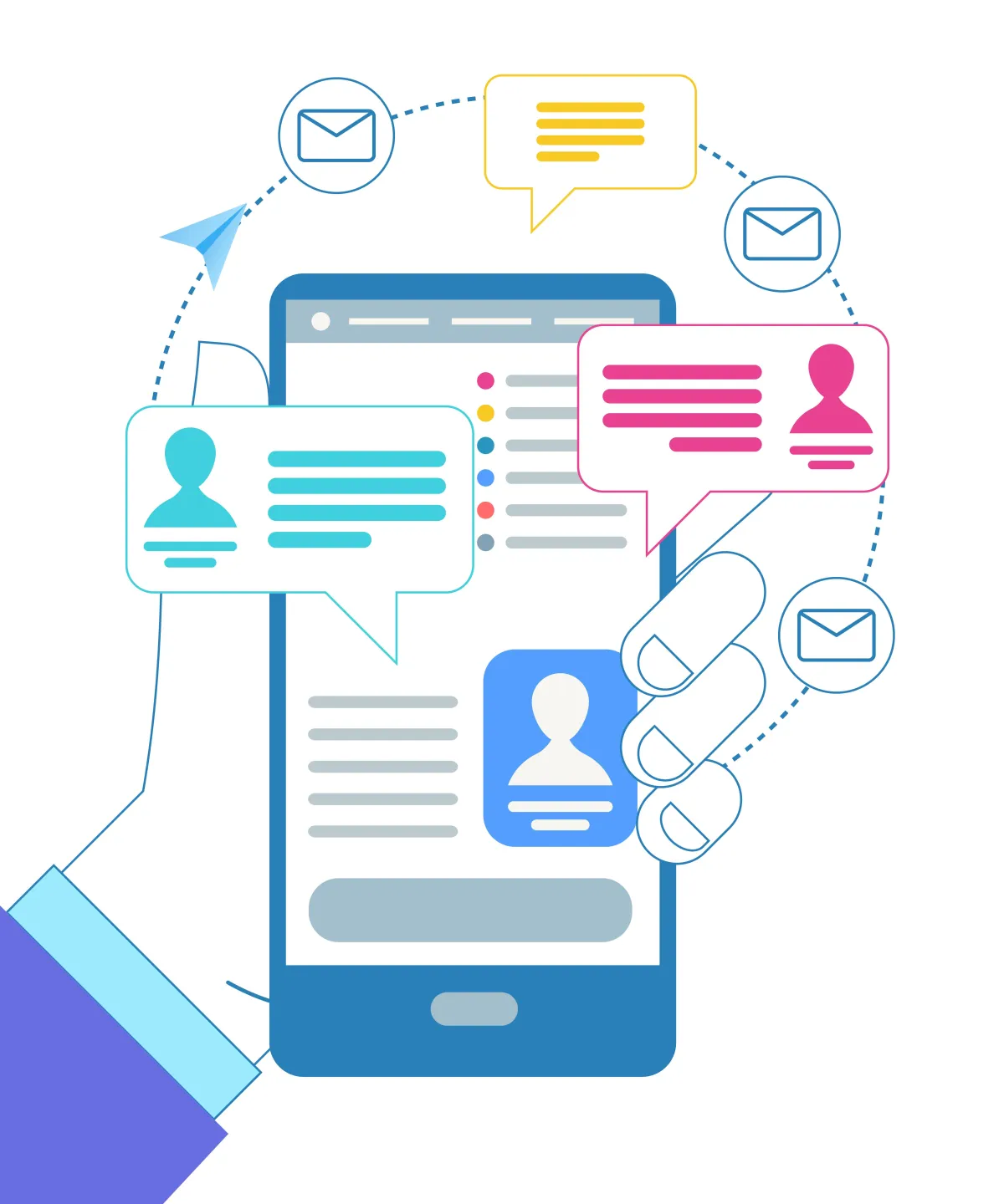 Reach your customers in seconds with SMS campaigns.