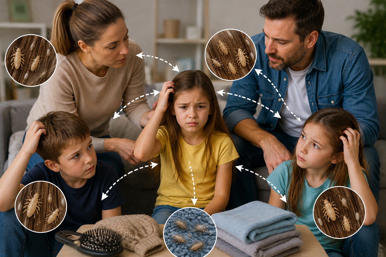 How One Case of Lice in Family Spreads