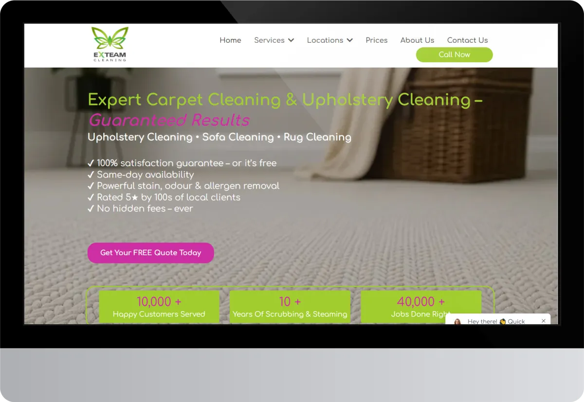 CLEANING COMANY WEBSITE