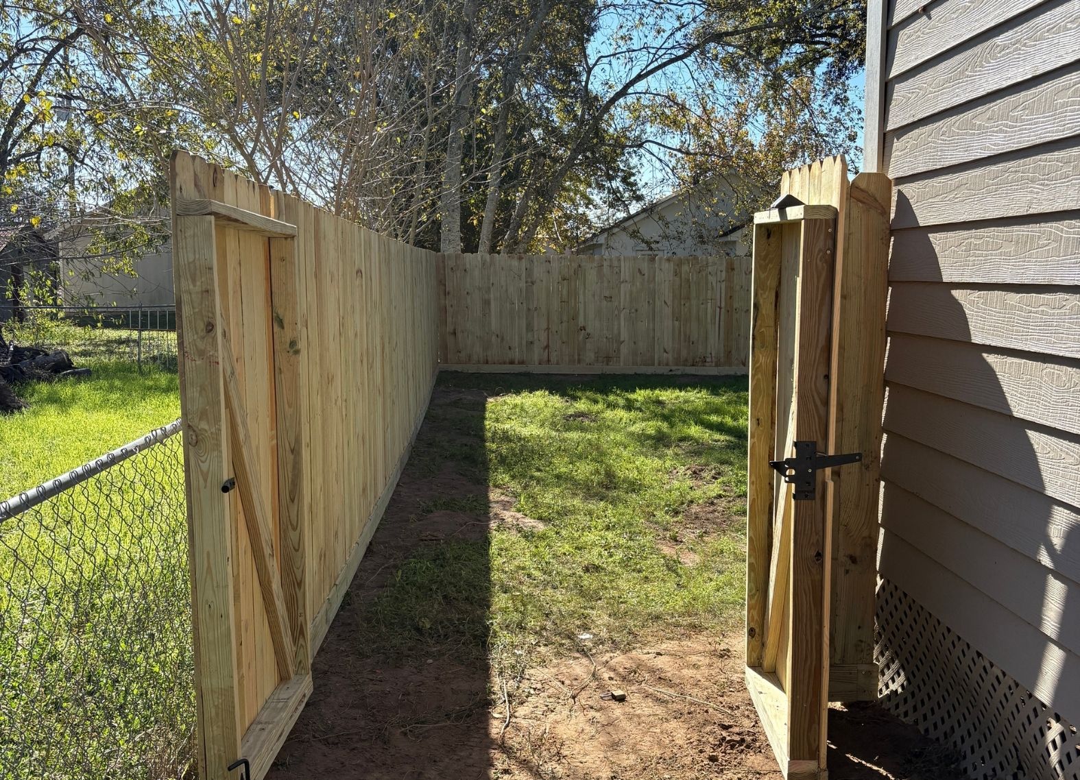 Cypress Fence Removal & Rebuilding