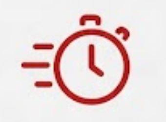 Red line-art icon representing reliability.