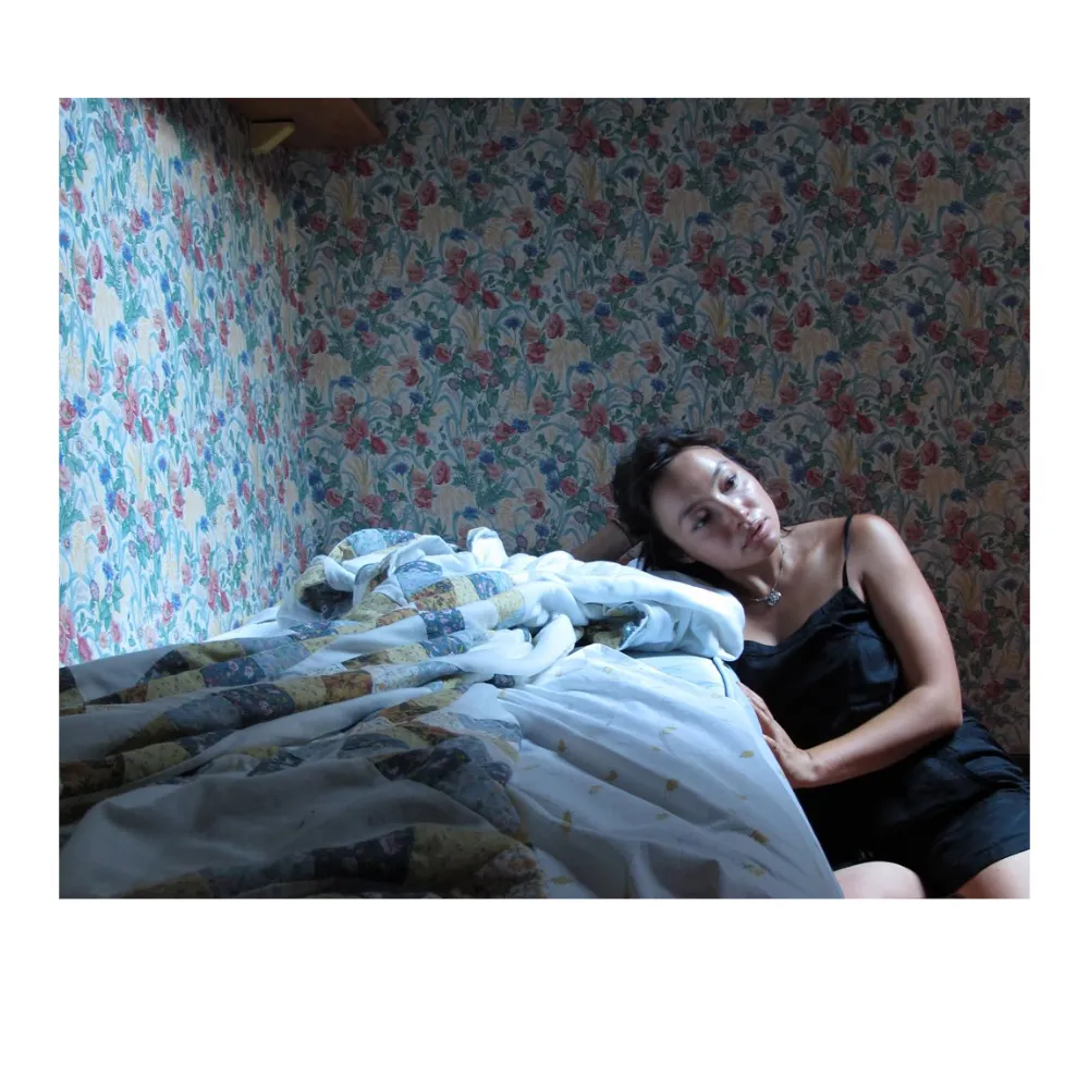 Portrait of the artist in studio