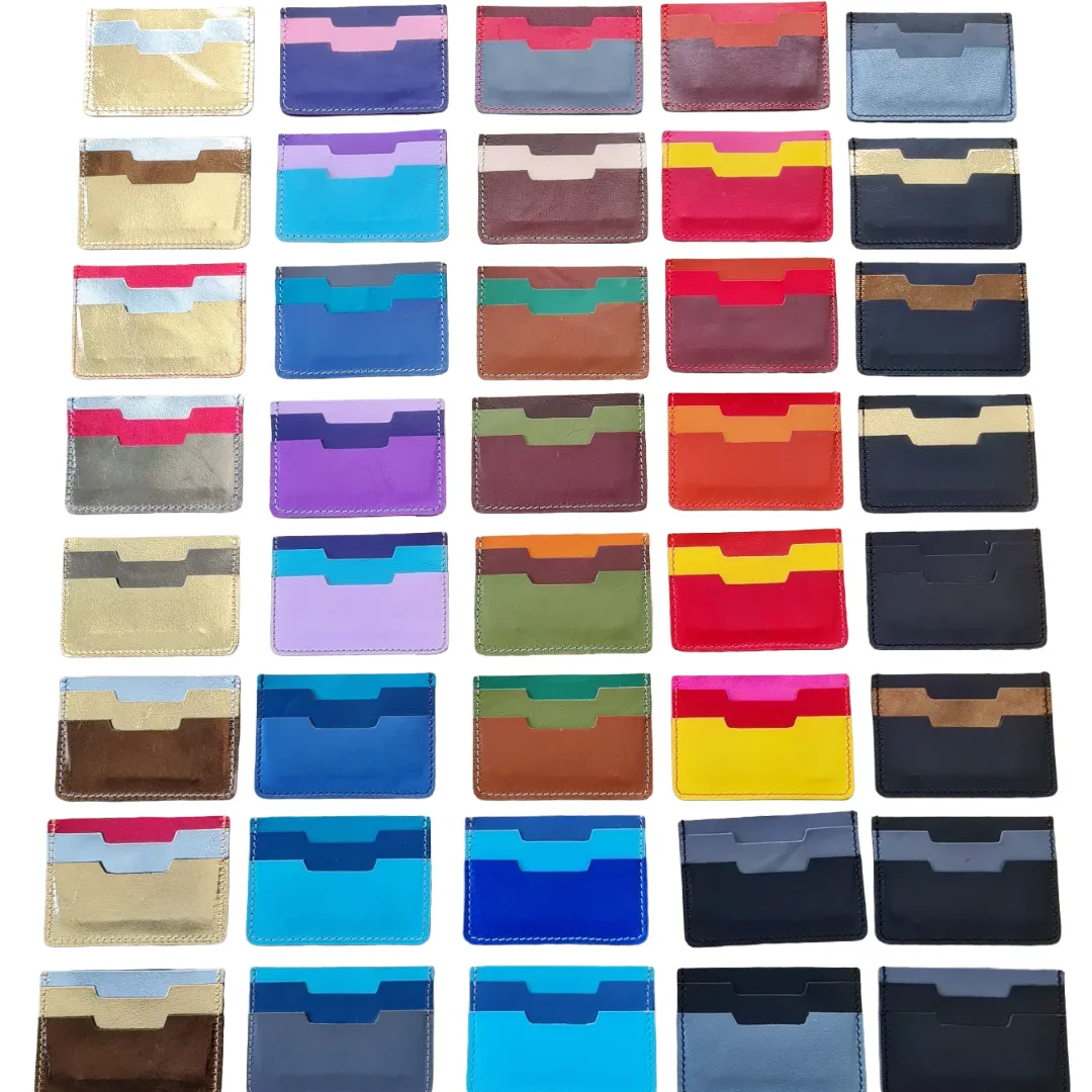 Abide colour block card wallets