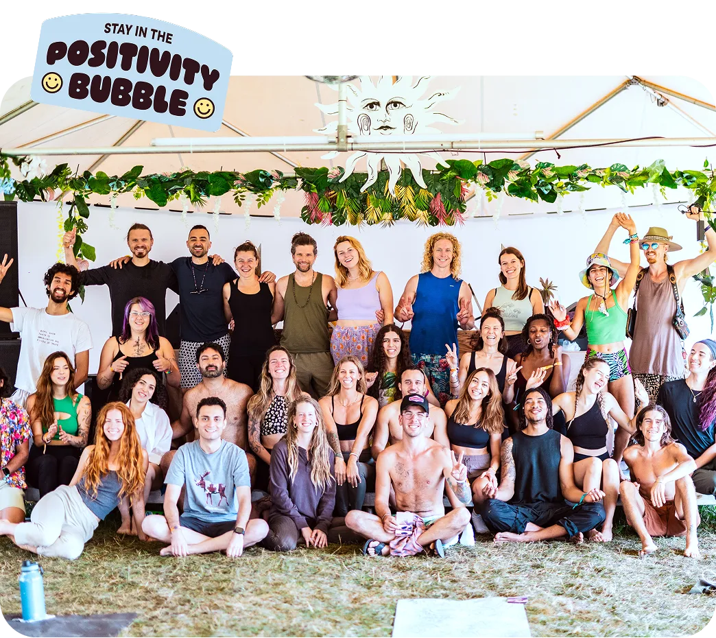 group photo during an in-person retreat