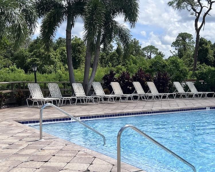 Resort-style pool at Highlands Ridge Homes