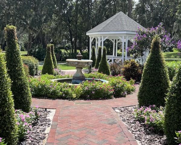 Gazebo and outdoor gathering space