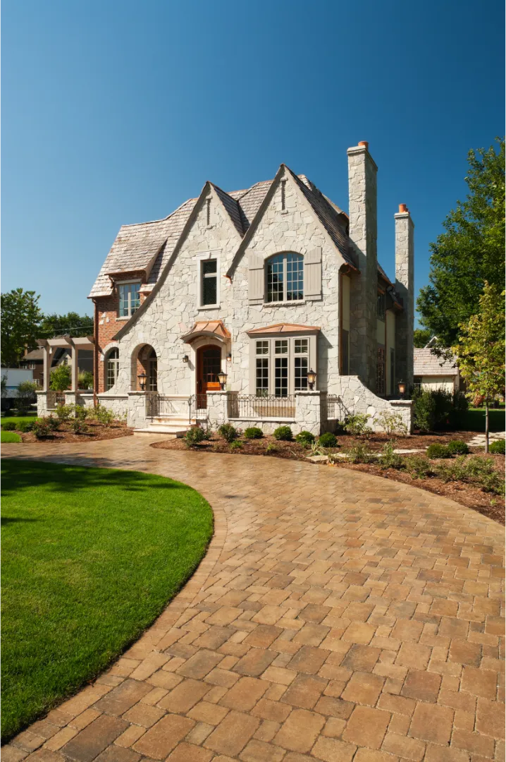 Modern Paver Driveway