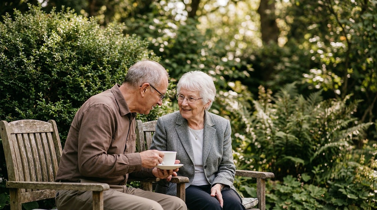 Senior couple planning ahead with confidence - Cremation Planning