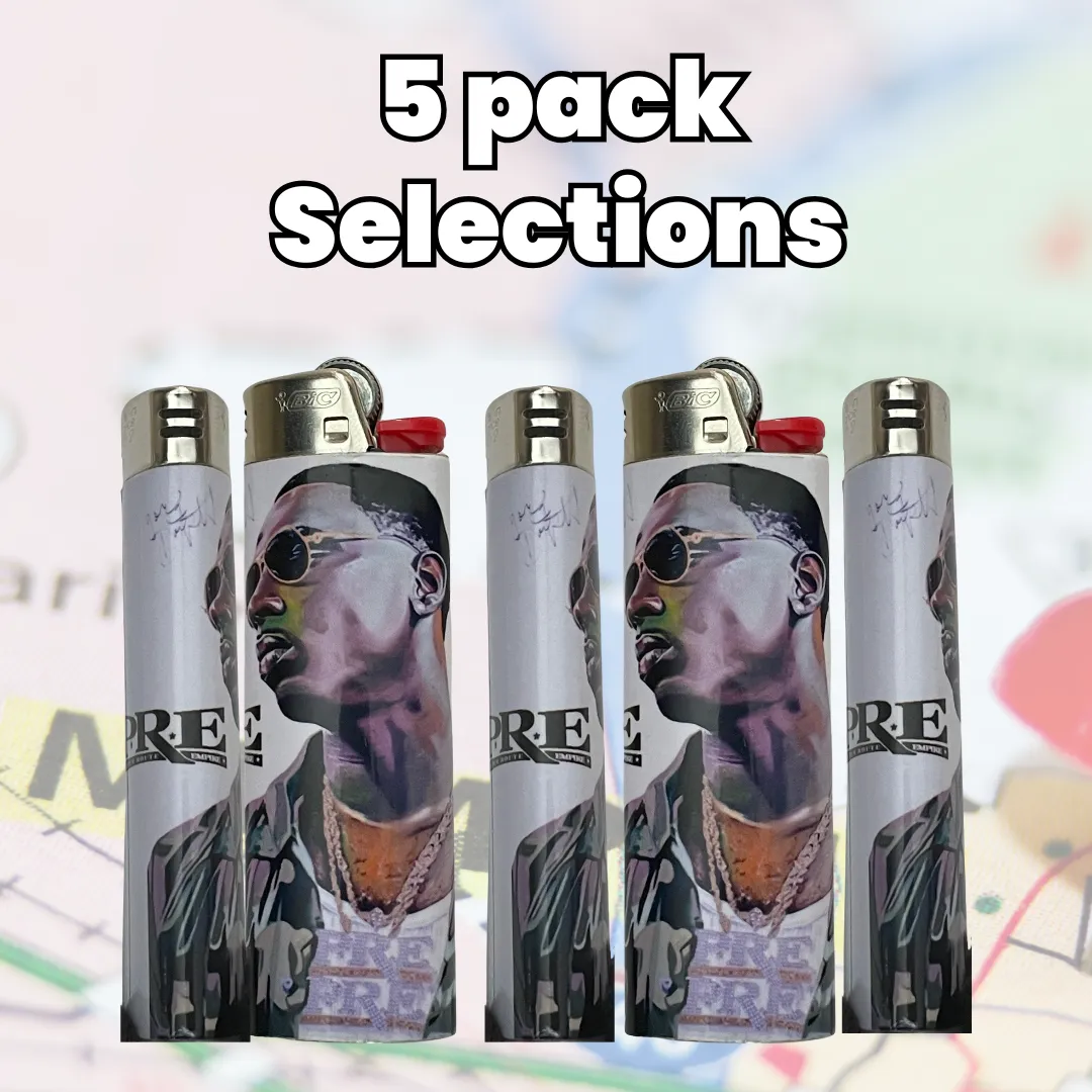 Dolph tribute lighter 5-pack collector set honoring Young Dolph’s legacy