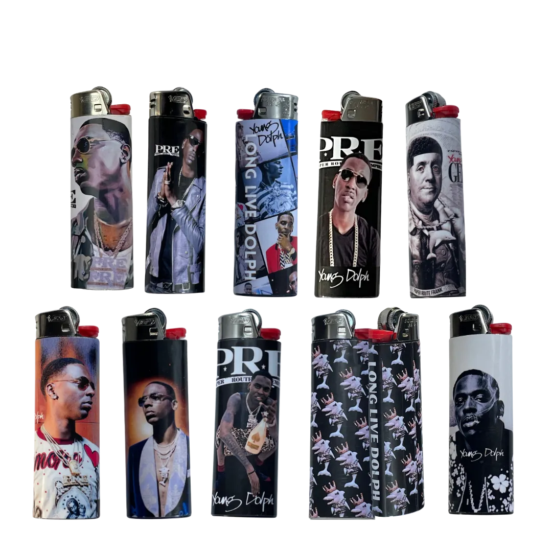 Dolph tribute lighter 10-pack collector set for true Young Dolph supporters