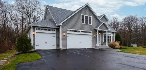 Image of freshly paved driveway