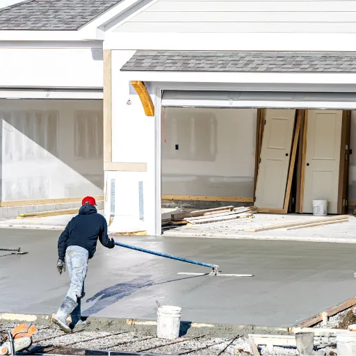 Image of Man Paving Driveway