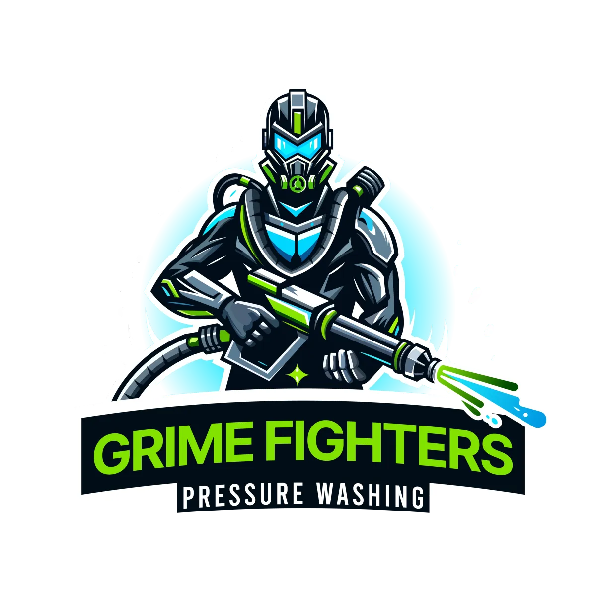 Grime Fighters Pressure Washing Logo