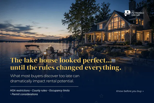 Lake Norman Short Term Rental Rules: What Buyers Must Know