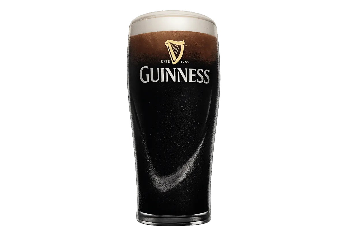 A perfectly poured pint of Guinness