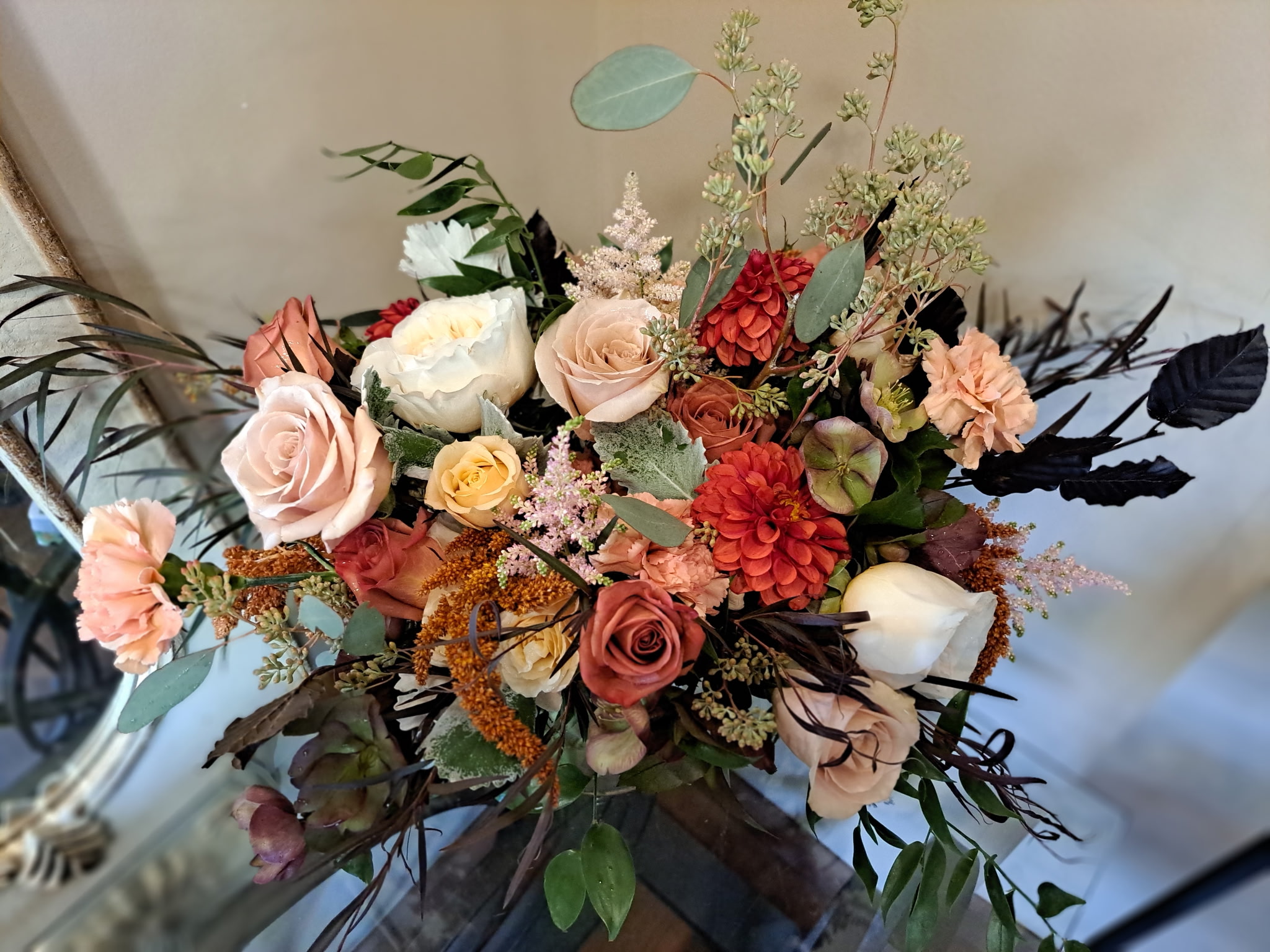 Elegant bridal bouquet designed for downtown Cleveland wedding