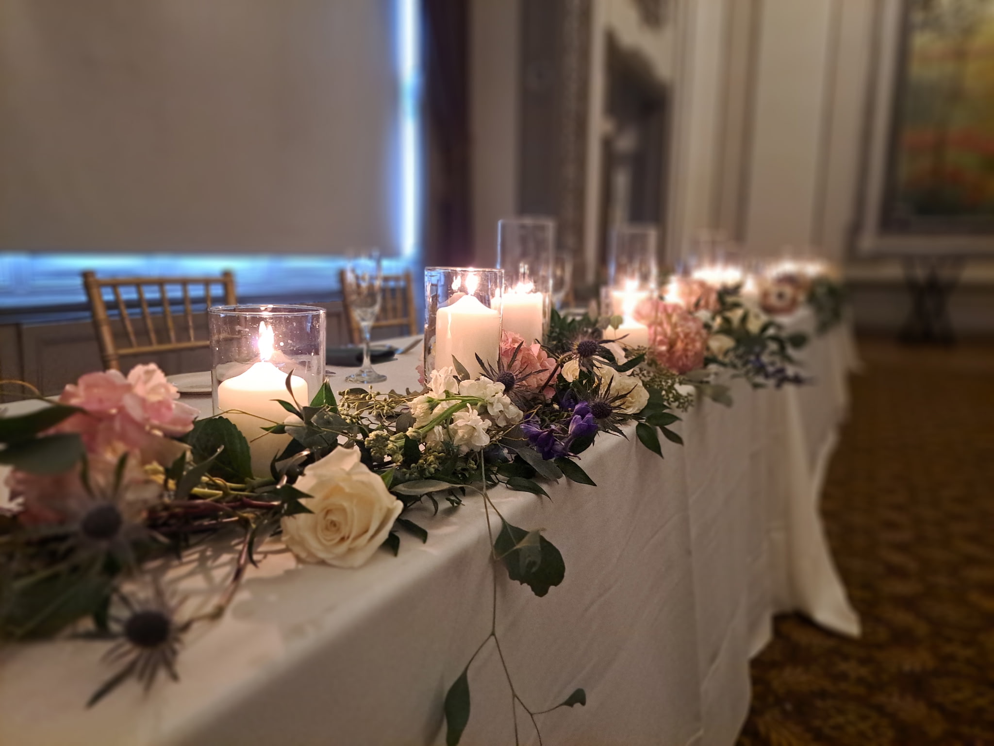 Romantic statement florals for Cleveland wedding celebration