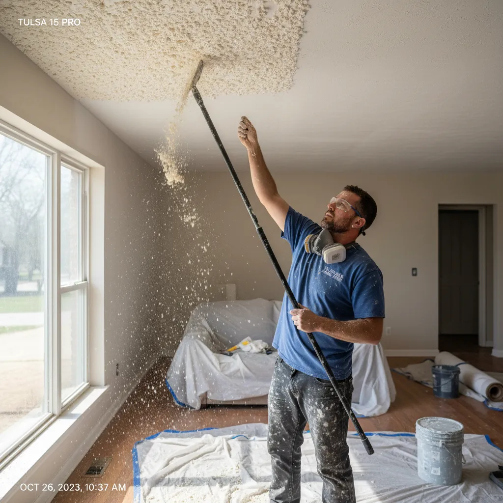 Sand Springs, OK Popcorn Ceiling Removal