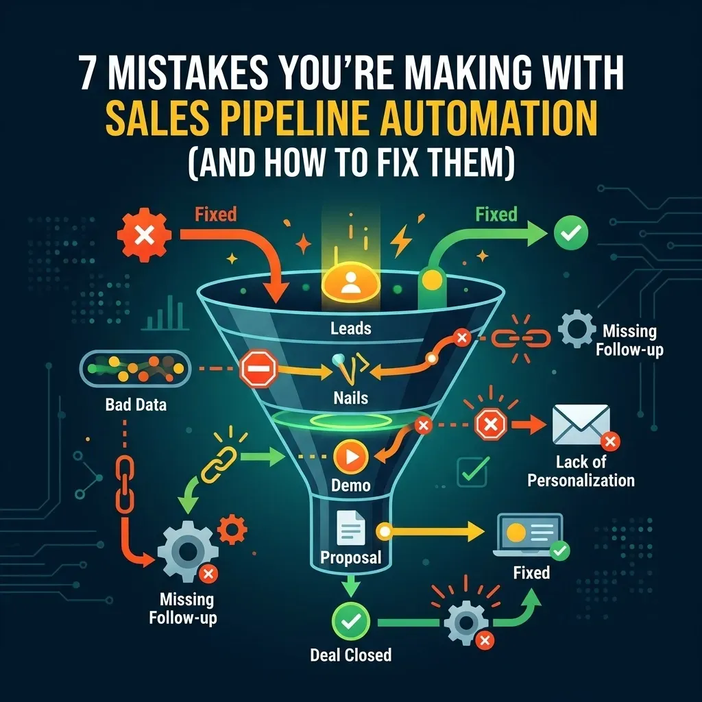 7 Mistakes You’re Making with Sales Pipeline Automation (And How to Fix Them)