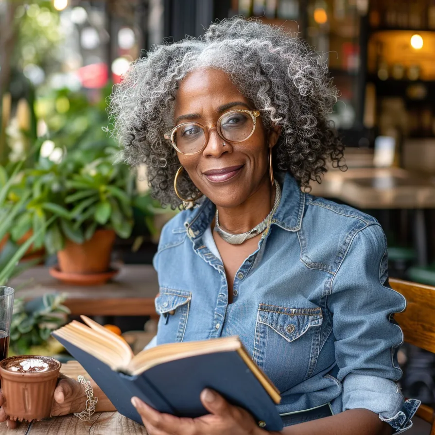 midlife woman learning about weight loss during menopause