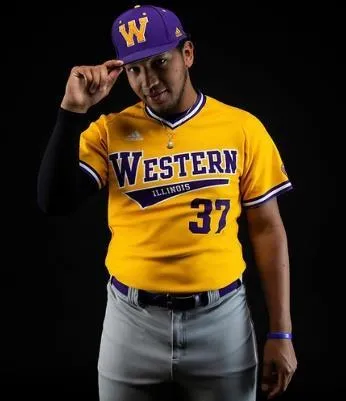 Frederick Romano in a Western University Baseball Uniform