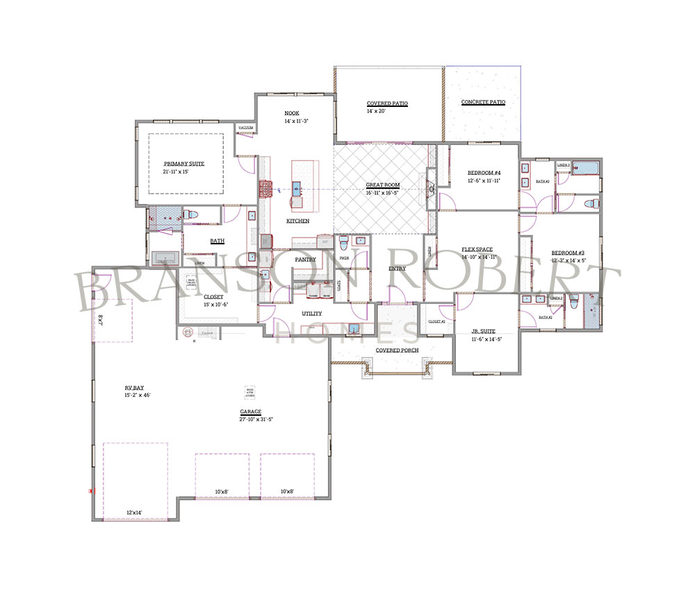 the Olivia Semi-Custom Home Plan by Branson Robert Homes