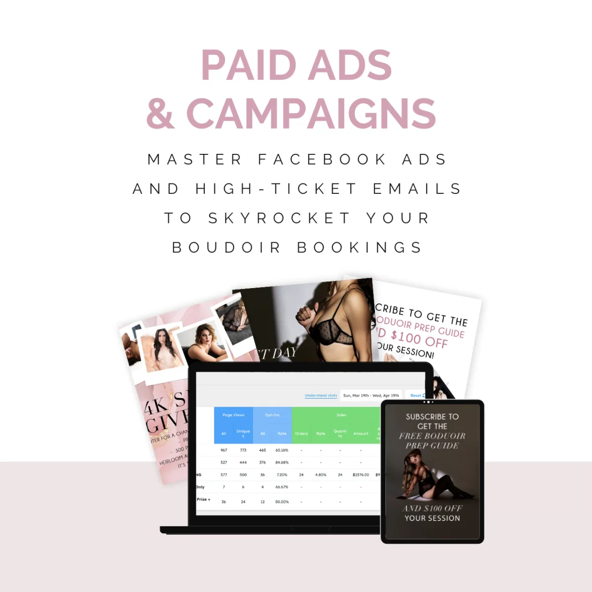 Photography Business Academy paid ads & campaigns