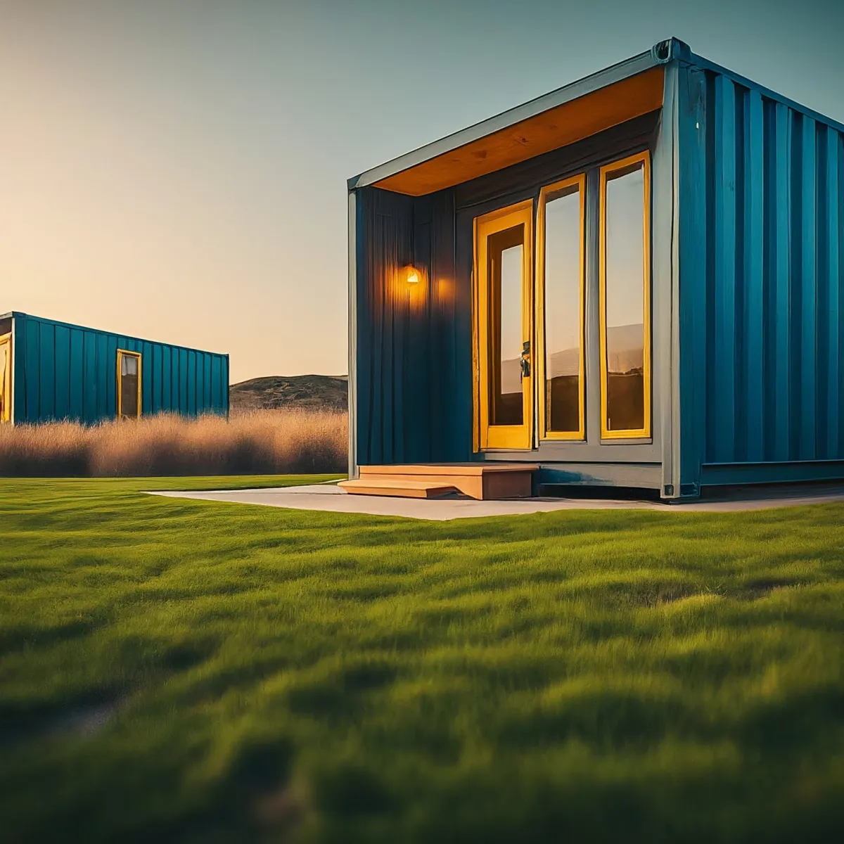 Shipping container tiny community 