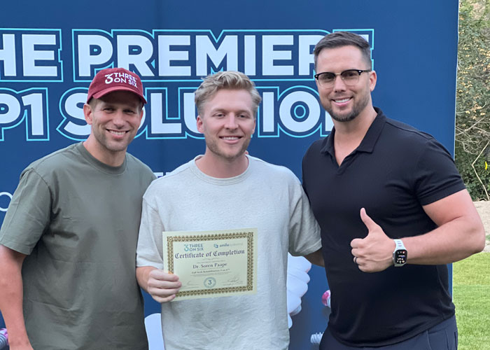 3 on 6 provider graduating with certificate