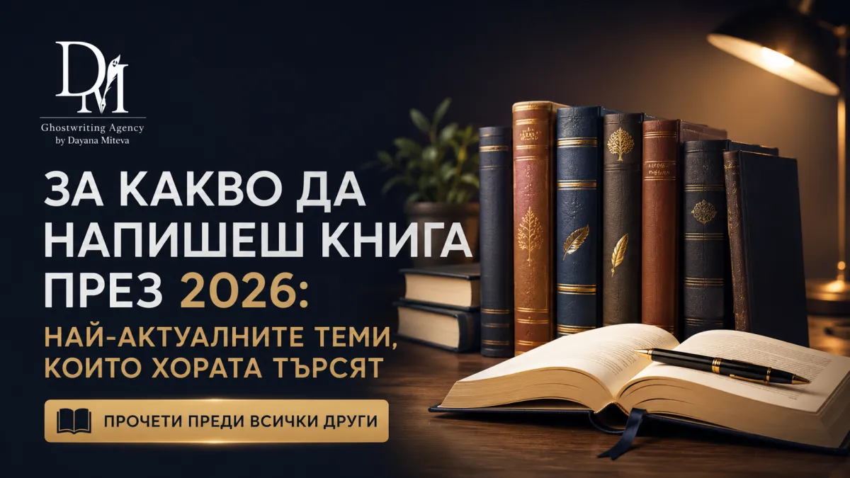 За какво да напишеш книга през 2026: най-актуалните теми, които хората търсят