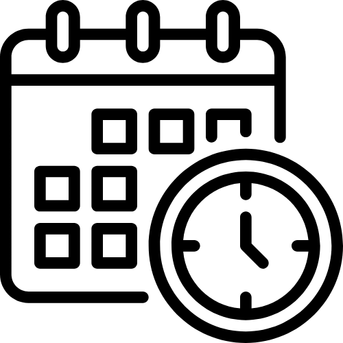 Calendar and clock demonstrating automated appointments