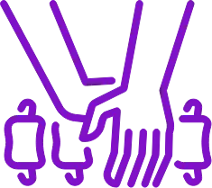 Icon graphic illustrating spinal decompression therapy offered at Redmond chiropractic clinic