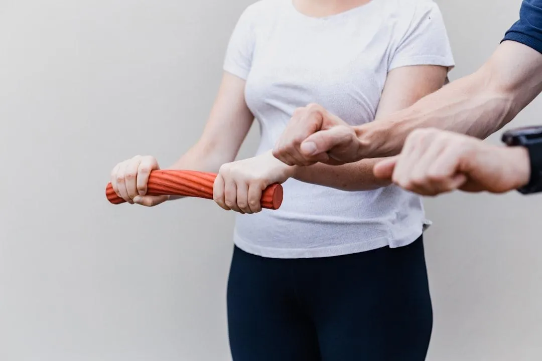 Woman undergoing functional rehabilitation exercises to improve limb mobility at Back & Beyond Spine Care Clinic in Redmond