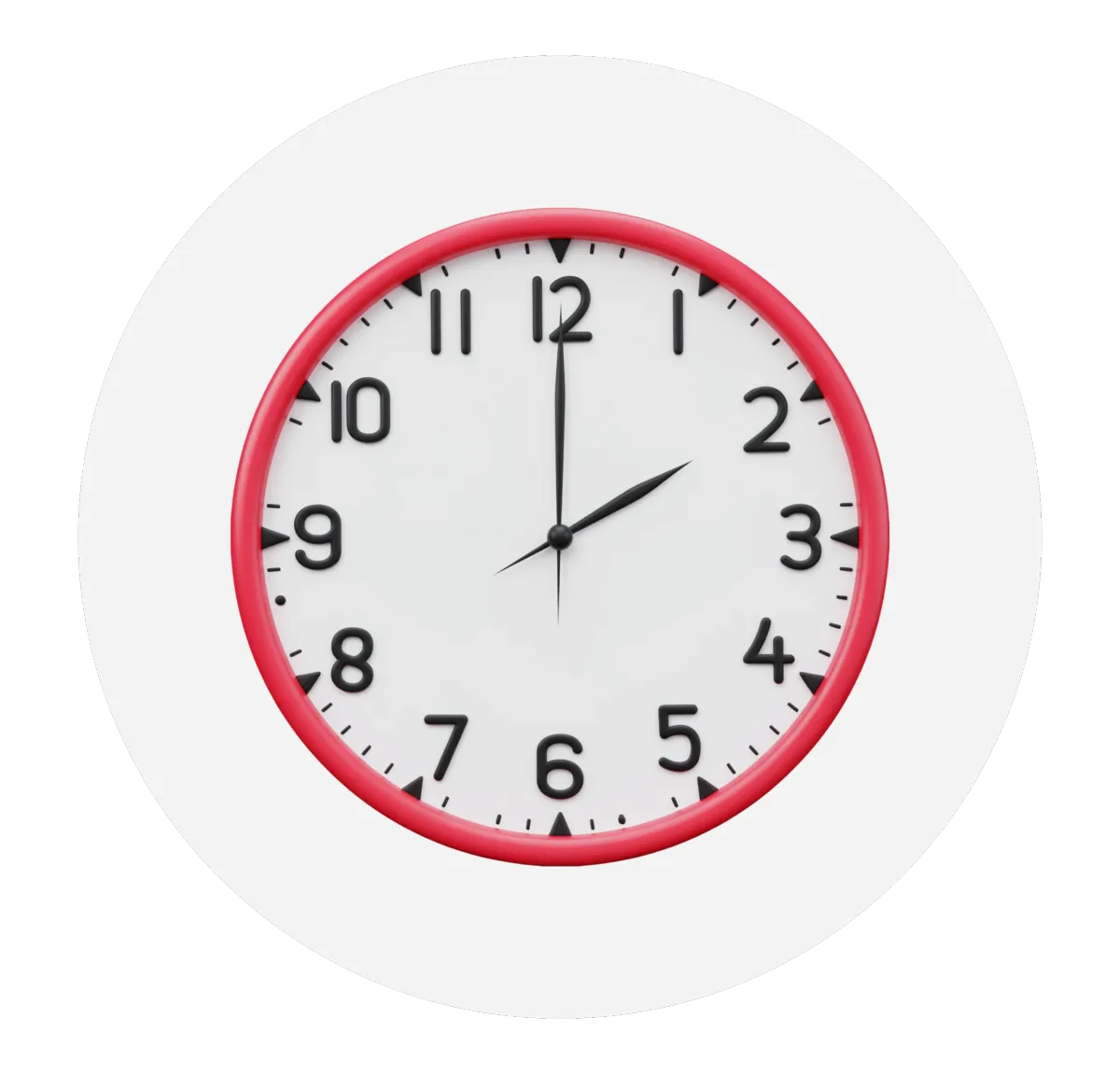 Clock showing slow response time causing lost sales for small business