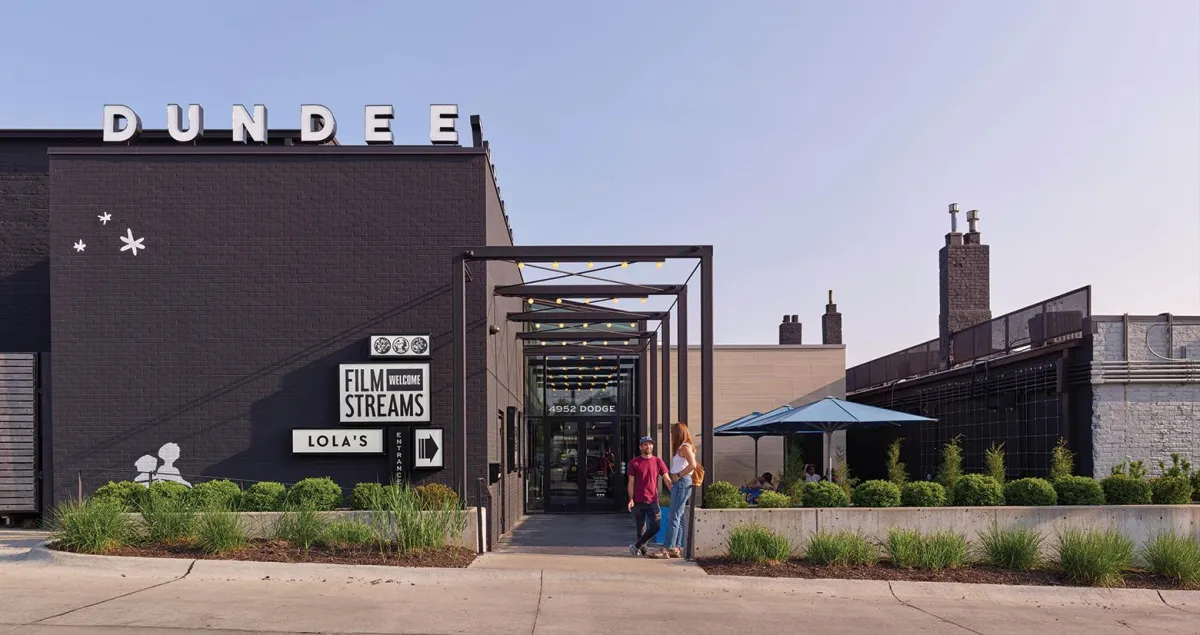 Cedar porch with custom stairs and railing in Dundee Omaha