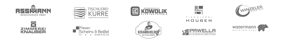 Über 50 Handwerker und Dienstleister vertrauen uns.