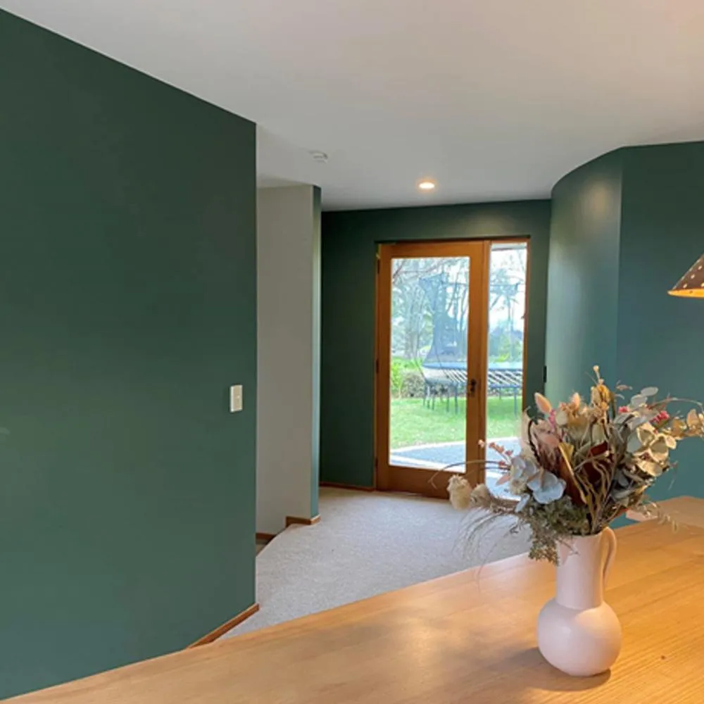 Painted feature wall Napier home