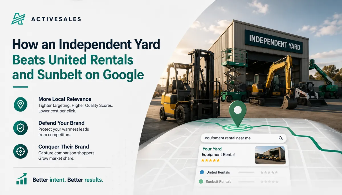  How an Independent Yard Beats United Rentals and Sunbelt on Google