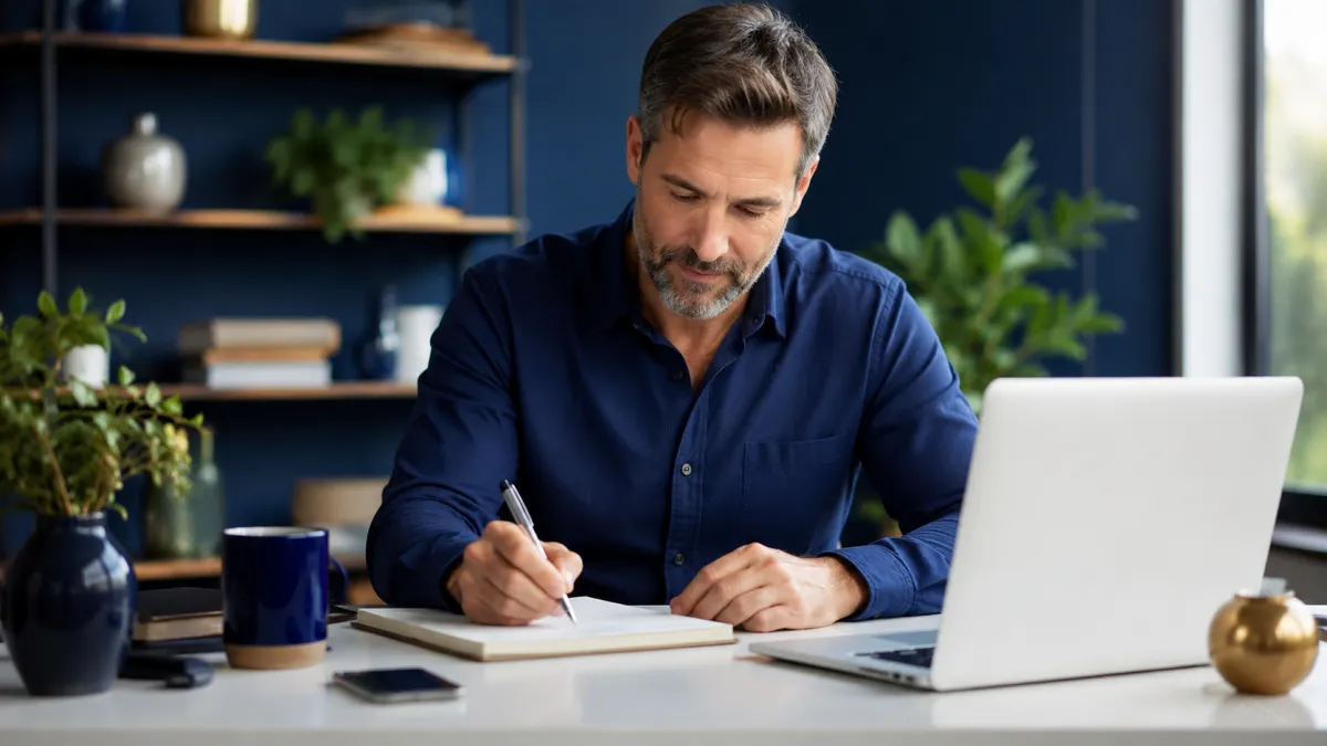 Local business owner preparing a clear and personalized Google review request email.