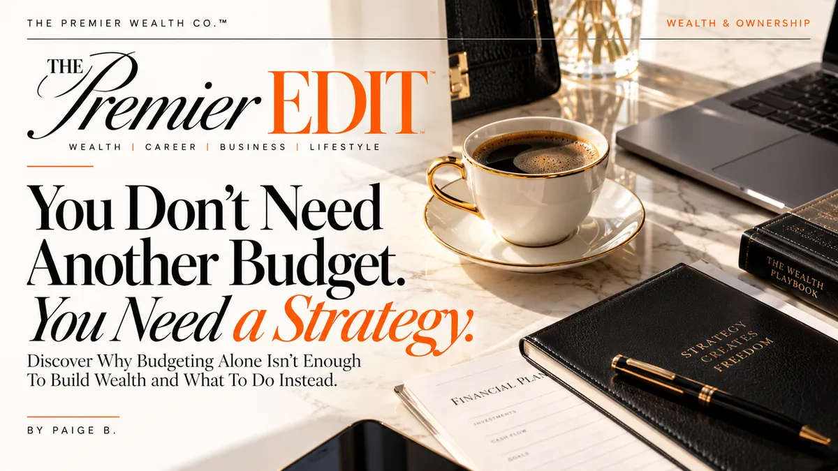 You Don't Need Another Budget. You Need a Wealth Strategy.