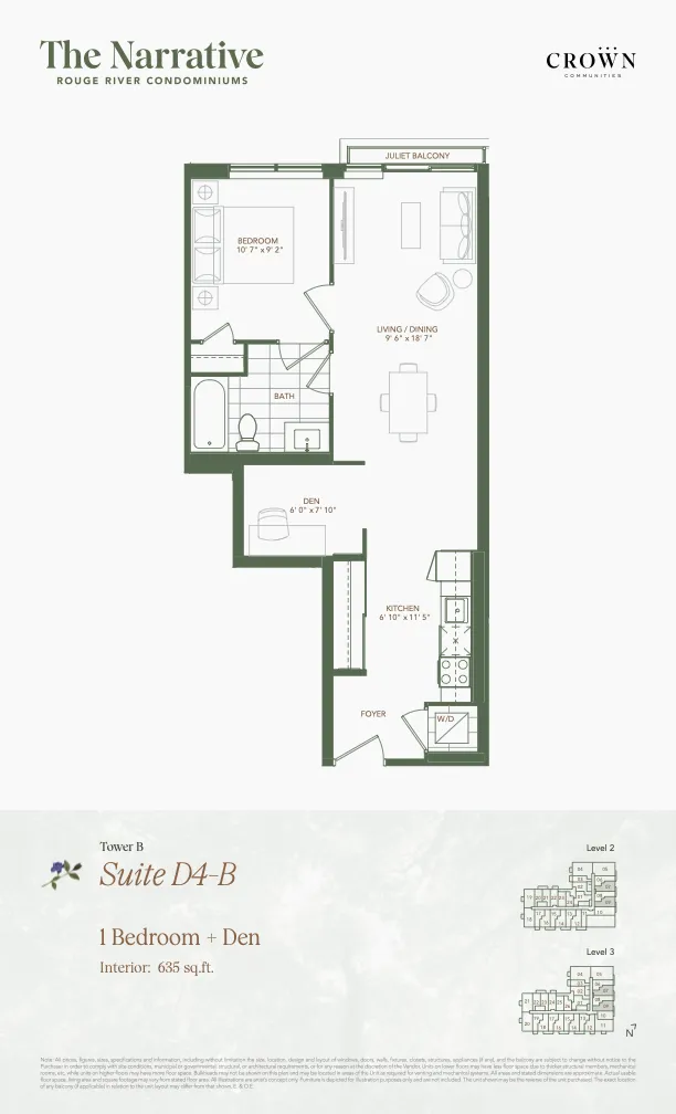 1 Bedroom + Den