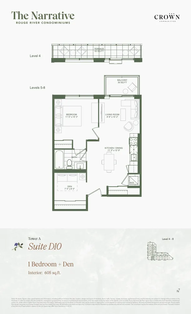 1 Bedroom + Den
